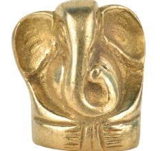 Brass Sitting Ganesha Figurine
