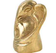 Brass Sitting Ganesha Figurine