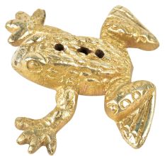Brass Handmade Frog Incense Holder