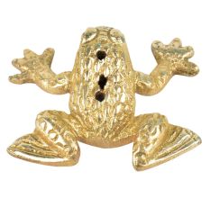 Brass Handmade Frog Incense Holder