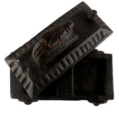 Vintage Handcrafted Old Nandi Wooden Spice Box Masala Dabba Spice Box