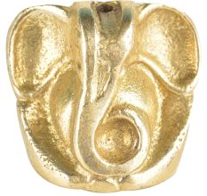 Small Brass Sitting Ganesha Figurine