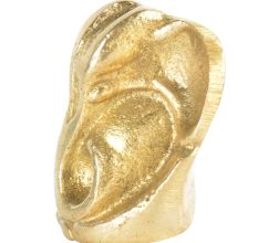 Small Brass Sitting Ganesha Figurine