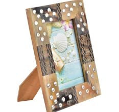 Handmade Studded Designer Wooden Photo Frame