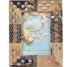Handmade Studded Designer Wooden Photo Frame