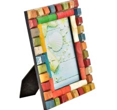 Handpainted Clolorful Computer keyboard Photo Frame