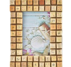 Rustic Looking Computer keyboard Photo Frame