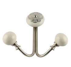 Cream Strewn Flat Wired Hooks Online