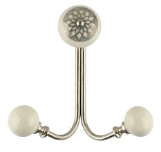 Cream Strewn Flat Wired Hooks Online