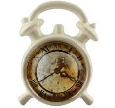 Roman Watch Inside Glass And Metal Drawer Knob