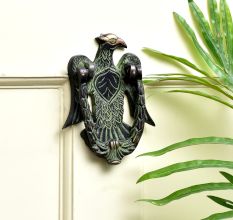 Solid Brass Eagle Door Knocker With Patina