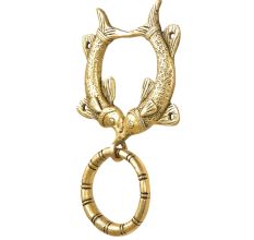 Hand Crafted Double Fish Door Knocker Ring