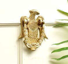 Vintage Golden Brass Eagle Door Knocker