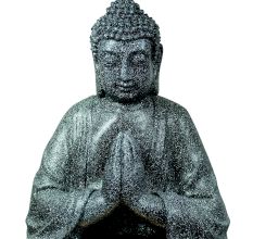 Namaskar Lord Buddha Water Fountain In Black