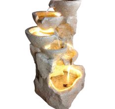 Water Fountain In 5 Bowl Rock