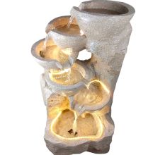 Water Fountain In 5 Bowl Rock