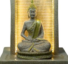 Slate Water Fountain With Lord Buddha Statue