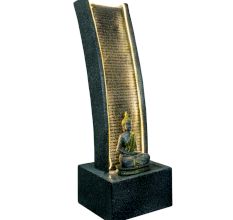 Slate Water Fountain with Lord Buddha Statue Large