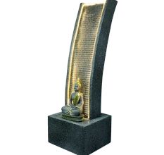 Slate Water Fountain with Lord Buddha Statue Large