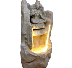 Pahadi Lord Shankar Water Fountain In Yellow