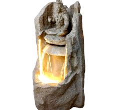 Pahadi Lord Shankar Water Fountain In Yellow