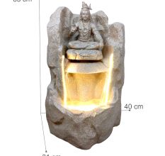Pahadi Lord Shankar Water Fountain In Yellow