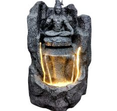 Designer Pahadi Lord Shankar Water Fountain In Black