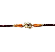 Traditional Rakhi with Diamonds and Beads