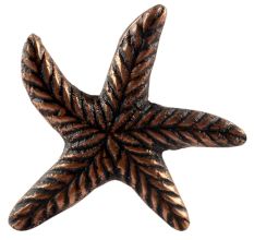 Copper Starfish Metal Knobs 
