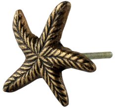 Golden Starfish Metal Knobs 