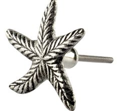 Silver Starfish Metal Knobs 