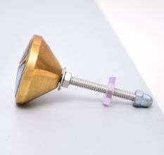 Sand Timer Golden Brass Metal Cabinet Knobs