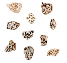 Set of 10 Piece New Mix Wooden Printing Block
