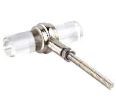 Clear Tube Glass Drawer Knob Online
