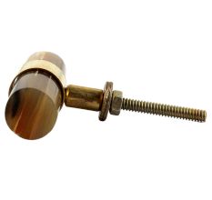 Brown Horn And Brass Tube Drawer Knob Online