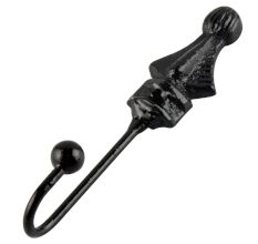 Decorative Black Iron Wall Hooks