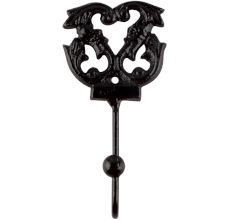 Decorative Black Iron Wall Hooks