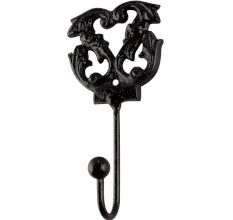 Decorative Black Iron Wall Hooks