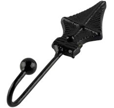 Decorative Black Iron Wall Hooks