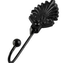 Decorative Black Iron Wall Hooks