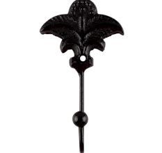 Decorative Black Iron Wall Hooks