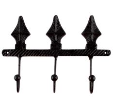 Decorative Black Iron Wall Hooks