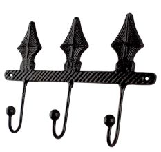 Decorative Black Iron Wall Hooks