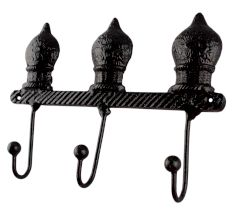 Decorative Black Iron Wall Hooks