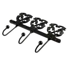 Decorative Black Iron Wall Hooks