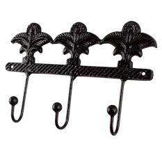 Decorative Black Iron Wall Hooks