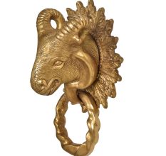 Brass Herngee Sheep Head Door Knocker