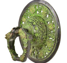 Handmade Ornate Green Brass Door knocker