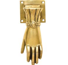 Handcrafted Brass Hand Door Knocker