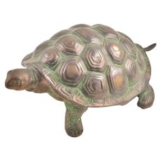 Handmade Brass Vaastu Tortoise With Patina